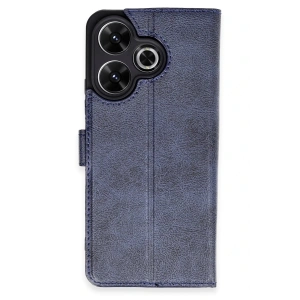 Xiaomi Redmi 13 4G Kılıf Trend S Plus Kapaklı Kılıf - Lacivert