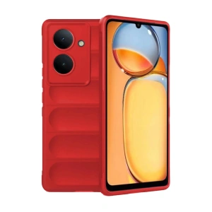 Xiaomi Redmi 13C Kılıf Optimum Silikon - Kırmızı