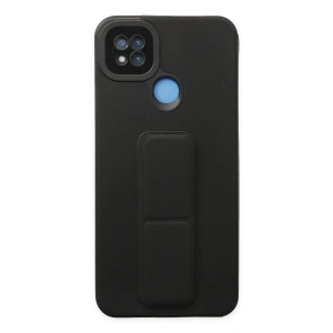 Xiaomi Redmi 9C Kılıf Mega Standlı Silikon - Siyah
