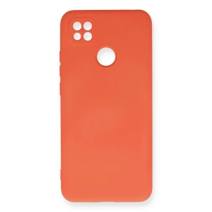 Xiaomi Redmi 9C Kılıf Nano içi Kadife Silikon - Turuncu
