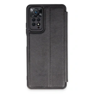 Xiaomi Redmi Note 12 Pro 4G Kılıf Flip Cover - Siyah