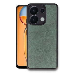 Xiaomi Redmi Note 13 Pro 4G Kılıf Aras Deri Kapak - Koyu Yeşil