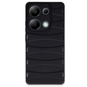 Xiaomi Redmi Note 13 Pro 4G Kılıf Bibercas Silikon Kapak - Siyah