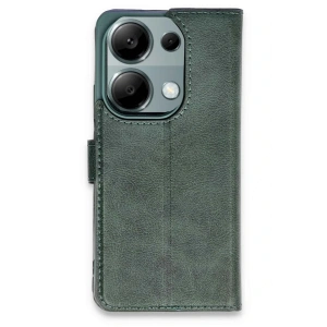 Xiaomi Redmi Note 13 Pro 4G Kılıf Trend S Plus Kapaklı Kılıf - Yeşil