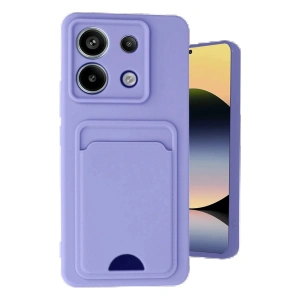 Xiaomi Redmi Note 13 Pro 5G Kılıf Kelvin Kartvizitli Silikon - Lila