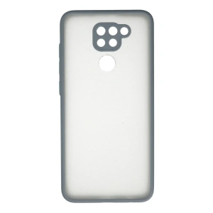 Xiaomi Redmi Note 9 Kılıf Montreal Silikon Kapak - Gri