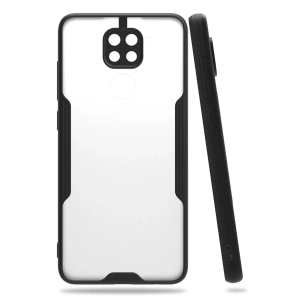 Xiaomi Redmi Note 9 Kılıf Platin Silikon - Siyah