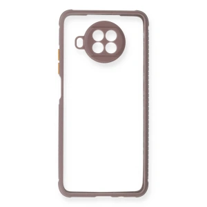 Xiaomi Redmi Note 9 Pro 5G Kılıf Miami Şeffaf Silikon - Açık Mor