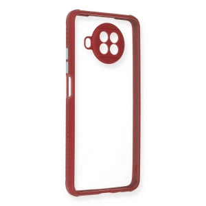 Xiaomi Redmi Note 9 Pro 5G Kılıf Miami Şeffaf Silikon - Fuşya