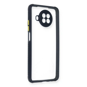 Xiaomi Redmi Note 9 Pro 5G Kılıf Miami Şeffaf Silikon - Lacivert