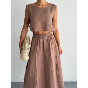 Yazlık Müslin Kadın Etek – Rahat ve Doğal Kumaşlı