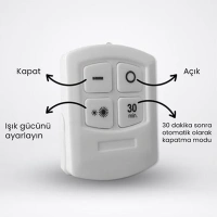 3 LÜ KUMANDALI LED LAMBA BRADER-30