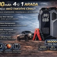 Şarjlı Akım Korumalı Araç Pompası Ve Akü Takviye Cs82 Plus Max