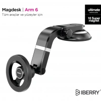 İberry Magdesk Arm 6 Magsafe Araç Telefon Tututcu Arm6