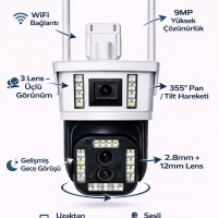 Apronx Apx-wp363oz 9Mp 10x Zoom Çift Kameralı Wifi Kamera