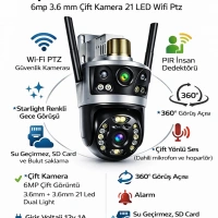 Apronx Apx-wpg262 6Mp Çift Kameralı Wifi Kamera