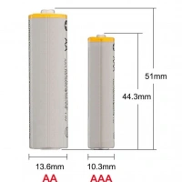 Aggiy K5 Type-C Şarj Edilebilir Büyük Kalem Pil AA 1.5V 2800mWh