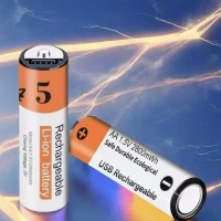 Aggiy K5 Type-C Şarj Edilebilir Büyük Kalem Pil AA 1.5V 2800mWh