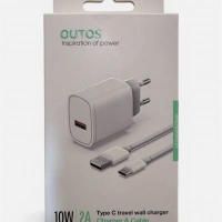 Outos 10W 2A Type-C Kablo Ve Adaptör Seti C10S