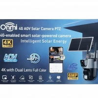 Onmi Apx-wsp242 4G Güneş Panelli 6mp Çift Kameralı Güvenlik Kamerası+60 Gb Turkcell Hat