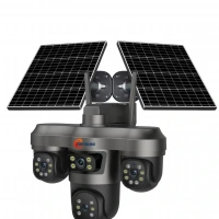 Esvision 3+3+3+3 12MP Dört Kameralı Çift Panelli Sim Kartlı 4G Kamera ES-5604+60 Gb Turkcell Hat