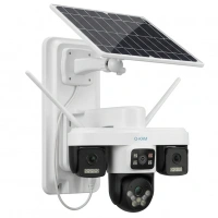 O-Kam Ok-301 3 Kameralı 4G Çift Panelli Güvenlik Kamerası