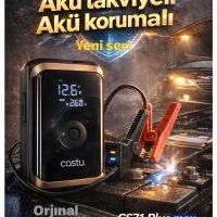 Şarjlı 12.000 mAh Araç Pompası Ve Akü Takviye Cs71 Plus Max