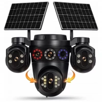 Esvision 3+3+3+3 12MP Dört Kameralı Çift Panelli Sim Kartlı 4G Kamera ES-7020(Turkcell Sim Kartlı)