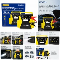 Şarjlı 12-24V 98.000 mAh Araç Pompası Ve Akü Takviye Cs79 Plus Max