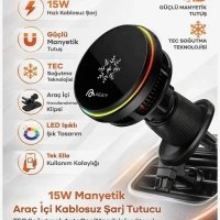 Aggiy Magsafe Soğutuculu Araç Telefon Tutucu AutoCoolMag