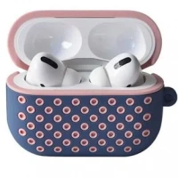 AİRPODS PRO 2 SİLİKON DELİKLİ MAVİ-PEMBE KILIF