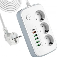 Akım Korumalı 2500w Çoklu Priz 3452