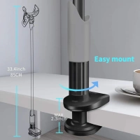 Bix Saıjı Kıstırmalı 95Cm Telefon Tutucu Ivy 3 Siyah