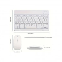 Bluetooth Klavye Mouse Kit Beyaz