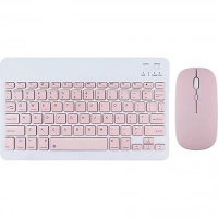 Bluetooth Klavye Mouse Kit Pembe