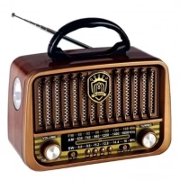 BLUETOOTH NOSTALJİ SPEAKER KAHVERENGİ R-3166BT