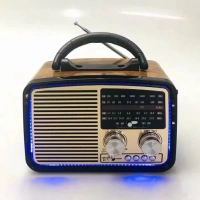 Bluetooth Nostalji Speaker Px-93Bt Gold