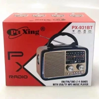 Bluetooth Nostalji Speaker Px-93Bt Gold