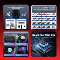 Bmw için 4+64 Gb Sim Kartlı Car Smart Box Carplay