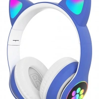 CAT STN-28 KABLOSUZ KAFA ÜSTÜ MAVİ KULAKLIK