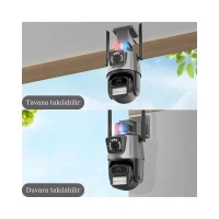 Çift Kameralı Wifi Kamera YK-P2042