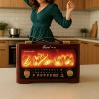 Fp-821 Şömine Radio Ses Bombası Gold