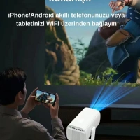 İ-Dragon DR-400 Şarjlı Projeksiyon Beyaz