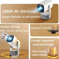 İ-Dragon DR-400 Şarjlı Projeksiyon Beyaz