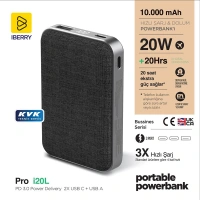 İBERRY 10000 MAH POWERBANK İ20L