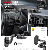 İBERRY MAGDESK VANTUZLU MAGSAFE ARAÇ TUTUCU