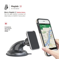 İBERRY MAGLAB 2 MIKNATISLI ARAÇ TUTUCU