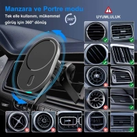 İBERRY MAGNESS MG360A MAGSAFE 15W PETEK İÇİN ARAÇ TUTUCU