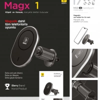İBERRY MAGX 1 MAGSAFE PETEK İÇİN ARAÇ TUTUCU