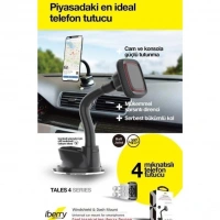 İBERRY TALES 4 MIKNATISLI ARAÇ TUTUCU